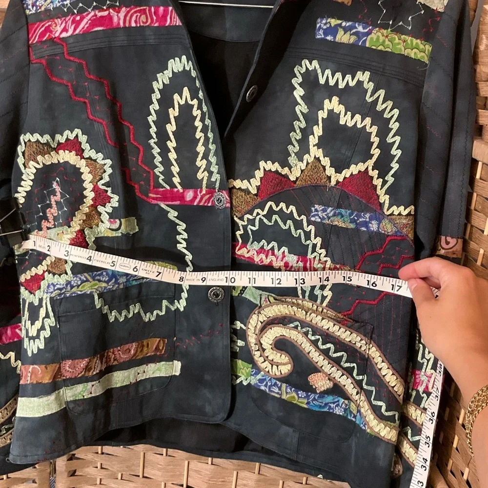 Vintage Parsley and Sage Quilt Trim Jacket - Picture 16 of 16
